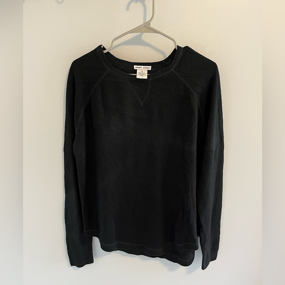 Sweet Romeo Black Sweater - Size Medium